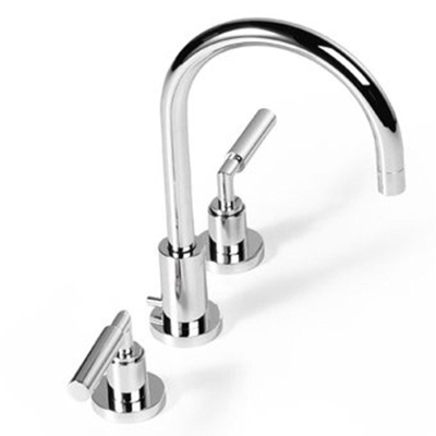 Dornbracht Tara wastafelkraan - opbouw - hoog - 3-gats - sprong 165mm - tweegreeps - chroom