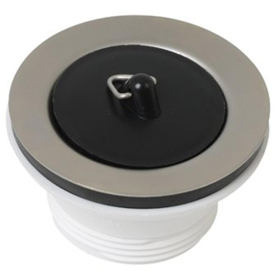Plieger bouchon de vidage avec partie inférieure en plastique 63mm x 5/4 chrome
