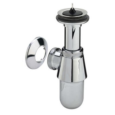 Viega siphon à gobelet pour bonde sans tube mural 5/4 avec rosace chrome