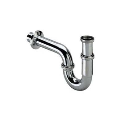 Viega siphon tubulaire avec tuyau mural avec rosace 5/4 chrome