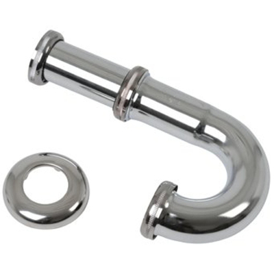 Viega siphon tubulaire sans tube mural 5/4 avec rosace chrome