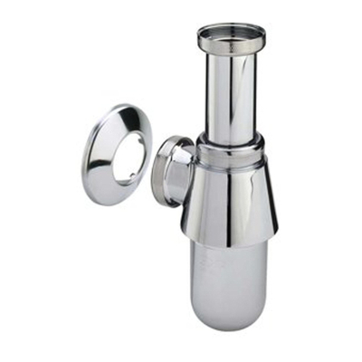 Viega Siphon d'évier sans tuyau mural 5/4 avec rosace chrome