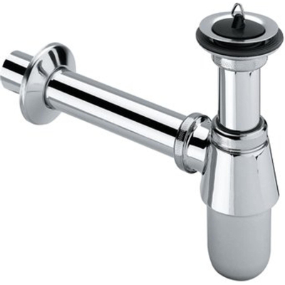 Viega bouchon universel siphon bouteille incluant tube mural rallongé et rosace 5/4x25cm chrome