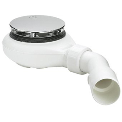 Viega Tempoplex bonde de receveur de douche 60mm de hauteur complet 115x40/50 pour receveur de douche avec trou 90mm chrome