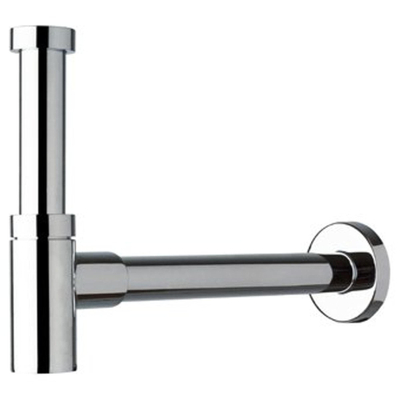 Plieger Mini siphon design compact avec tube mural 25 cm 5/4 avec rosace chrome