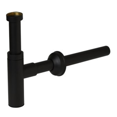 Plieger Mini siphon design avec tube mural de 25 cm 5/4 noir mat