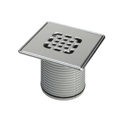 Viega Advantix rehausse et rallonge pour siphon de sol hauteur 100mm 150x150mm avec joint torique non vissé acier inoxydable