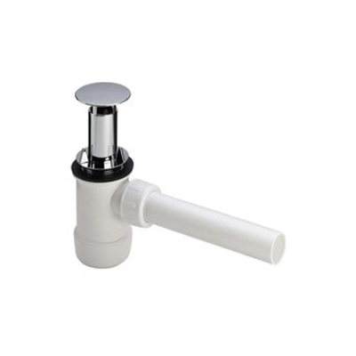 Viega siphon extensible en plastique avec tube mural 5/4 avec rosace