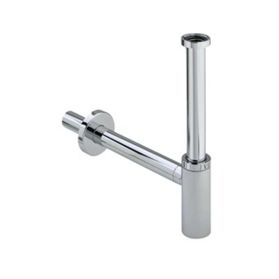Viega Eleganta siphon gobelet design 5/4 avec tube mural avec rosace chrome