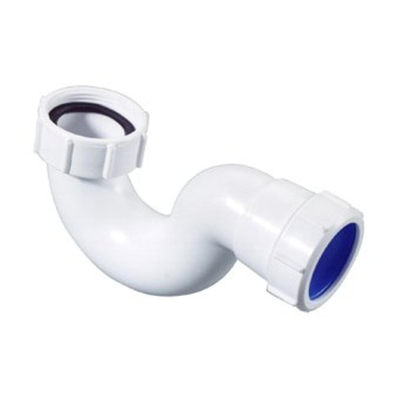 McAlpine siphon de receveur de douche modèle bas 6/4x40mm adapté pour baignoire ou douche avec garde d'eau 20mm blanc