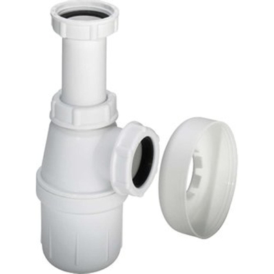 Viega siphon à gobelet en plastique sans tuyau mural 5/4 avec rosace