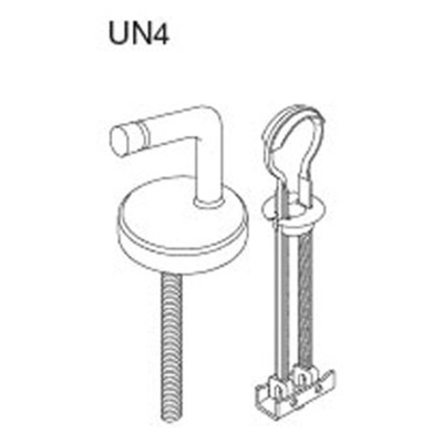 Pressalit charnière universelle verticale avec fixation basculante par paire inox