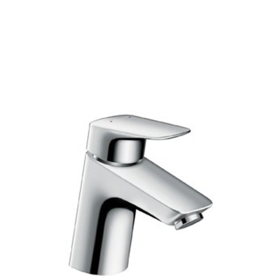 Hansgrohe Logis 1 greeps wastafelkraan - 70 LowFlow - met trekwaste - hoogglans chroom