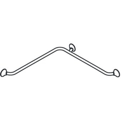 Handicare Handicare Linido barre murale d'angle horizontale 76x76cm blanc