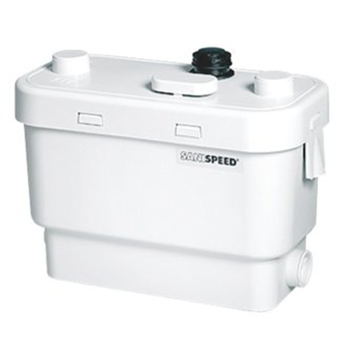 Sanibroyeur Sanispeed pompe eaux usées pour cuisine douche bain bidet et lavabo hauteur de relevage 7m ou horizontale 70m blanc