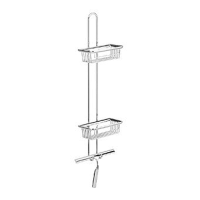 Emco System 2 étagère avec raclette de douche chromé