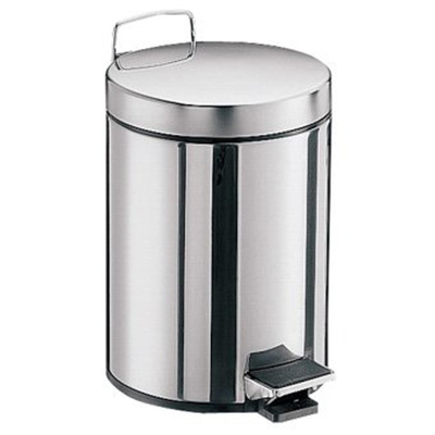 Emco System 2 poubelle ronde en acier inoxydable