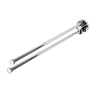 Geesa Nemox Handdoekrek 2-armig - 2-lids handdoekhouderchroom - chroom