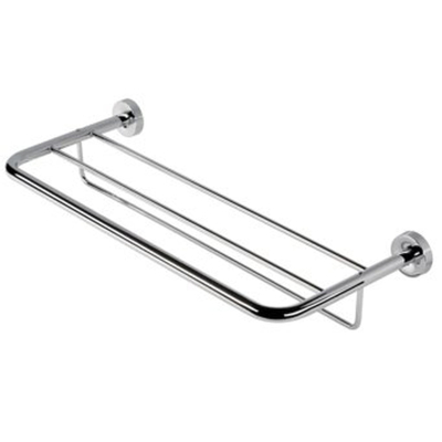 Geesa Luna porte-serviettes avec plateau 60cm chrome