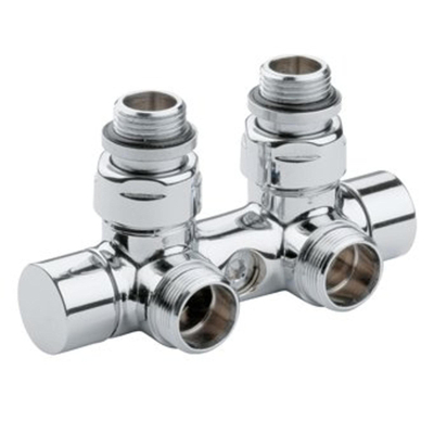 Vasco bloc inférieur coudé 50 mm chrome