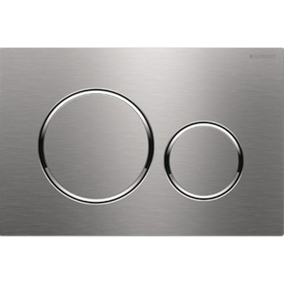 Geberit Sigma20 bedieningsplaat frontbediening rvs geborsteld OUTLETSTORE