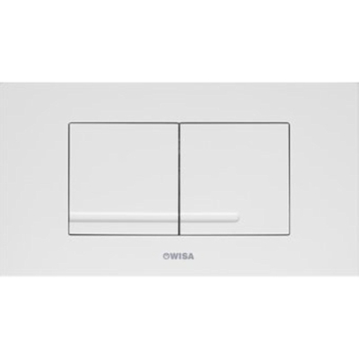 Wisa XT Kantos plaque de commande en plastique dualflush DF blanc