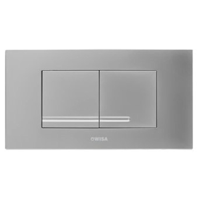 Wisa XT Kantos plaque de commande plastique double chasse DF chrome mat