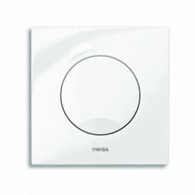 Wisa Maro plaque de commande plastique mécanique 16x16cm avec interruption de chasse pour élément WC XS chrome brillant