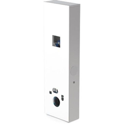 Wisa XS Plaque de finition pour Vario Tronic HPL incl. habillage inox blanc