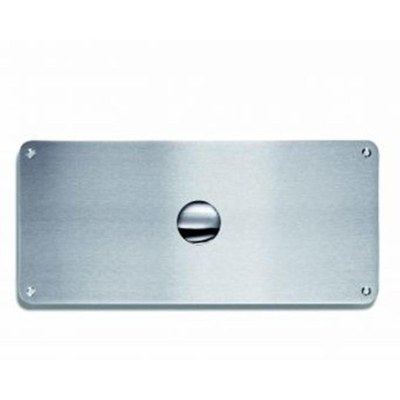 Wisa Vandalissimo plaque de commande incluant mécanisme pneumatique de chasse 42x19cm pour élément WC pneumatique avec fixation Torx inox