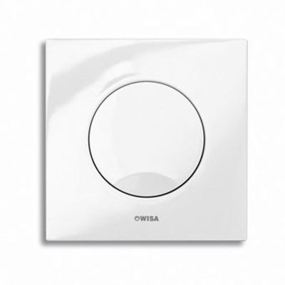 Wisa Maro plaque de commande plastique mécanique 16x16cm pour élément urinoir XS blanc