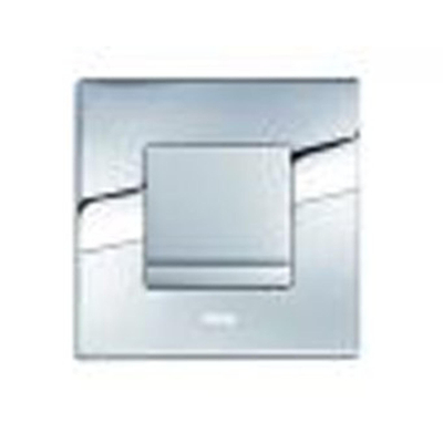 Wisa Delos Panneau de commande - carré - 16x16x1 - élément urinoir - acier - chrome mat/brillant