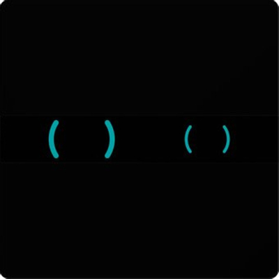 Wisa Xs eos plaque de commande infrarouge df avec LED verre noir