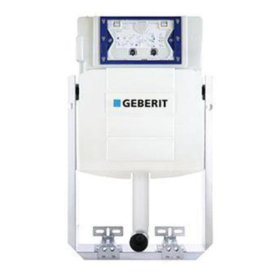 Burda Ensemble combiné WC module avec réservoir encastré Geberit UP320 avec double chasse avec commande frontale