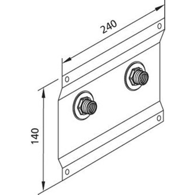 Burda Santro 2000 plaque de fixation pour robinet corsé 1/2