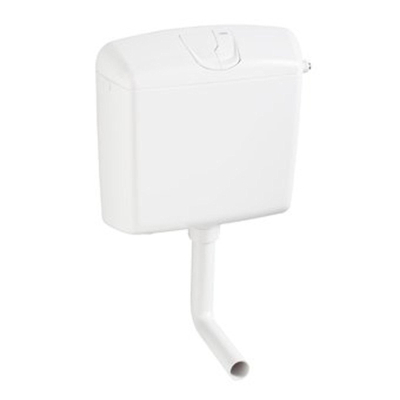 Wisa 1036 laaghangend reservoir - 45.3x13x43.1cm - dubbele spoeling - wit