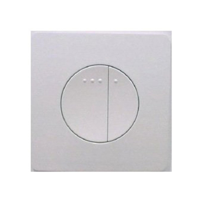 Wisa 3100 Carre Plaque de commande 2 boutons pergamon