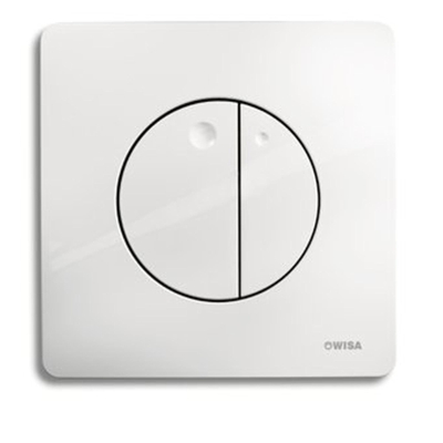 Wisa Gaia panneau de commande dualflush DF blanc DEUXIÈME CHOIX