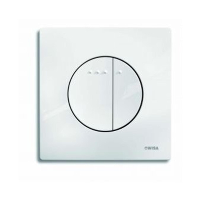 Wisa Enyo Plaque de commande avec dualflush Blanc