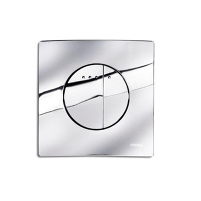 Wisa Enyo panneau de commande double chasse DF chromé brillant