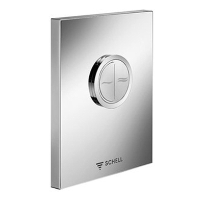 Schell Edition Eco Plaque de commande dualflush pour robinet de chasse encastrable compact II plastique Blanc