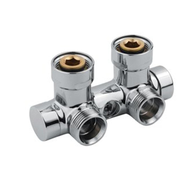 Vasco Kit de raccordement à angle droit 50mm chromé SECOND CHOIX