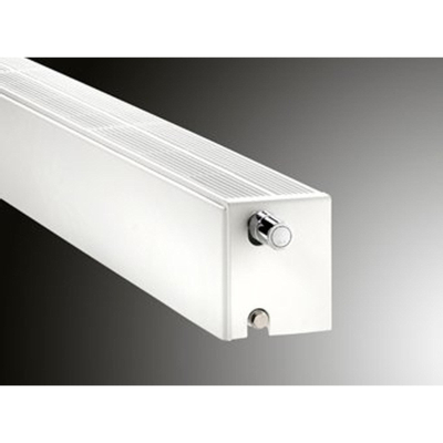 Vasco Flat Plint Line radiateur de plinthe plat type 33 200x1200mm 1039W raccordement 8008 blanc structuré