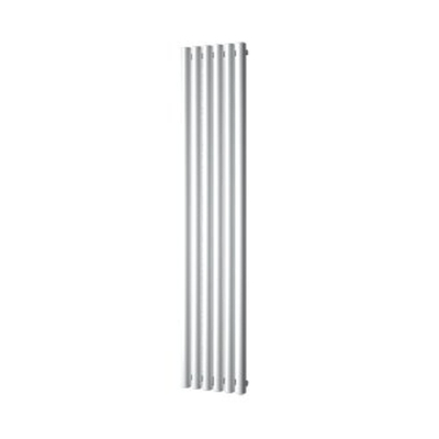 Plieger Trento designradiator verticaal met middenaansluiting 1800x350mm 814W wit structuur