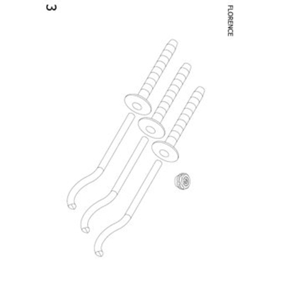 Plieger bevestigingsset designradiator Florence zwart