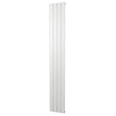Plieger Cavallino Retto designradiator verticaal enkel middenaansluiting 1800x298mm 614W mat wit OUTLETSTORE