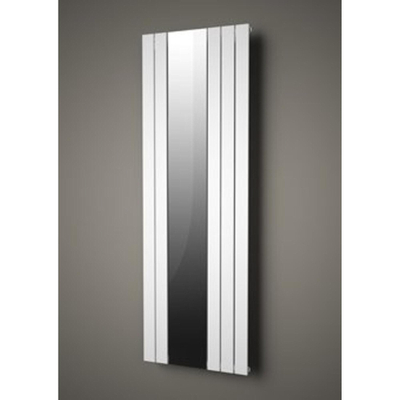 Plieger Cavallino Specchio designradiator verticaal met spiegel middenaansluiting 1800x602mm 773W mat zwart