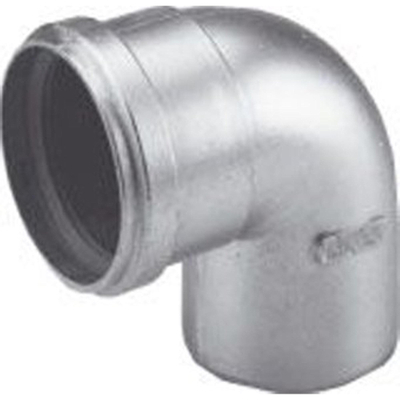 Burgerhout Bm fix coude d'évacuation en aluminium à paroi épaisse 90 degrés 80mm