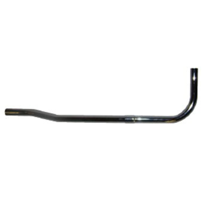Gelmo spoelerpijp 3/4 met bocht zonder kraag sprong 4cm chroom