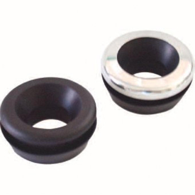 De Beer Mulet mület valpijpverbinding - 32x48cm - voor hooghangend reservoir - chroom zwart